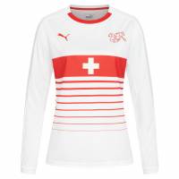 Schweiz PUMA Damen Auswärts Langarm Trikot 750170-02