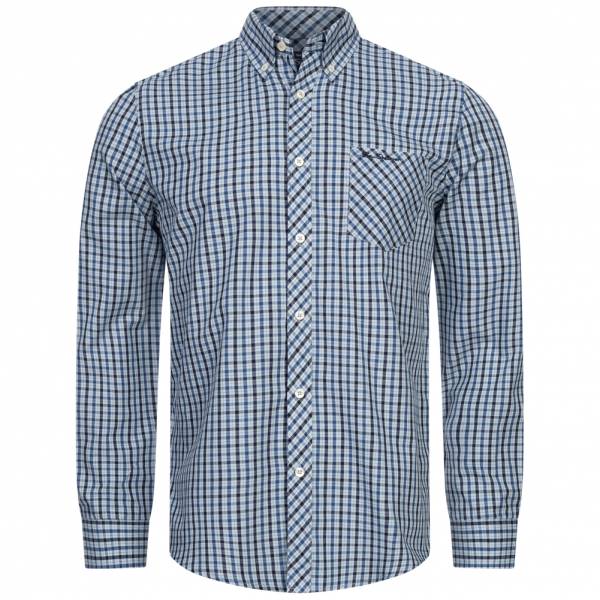 BEN SHERMAN Signature Herren Langarm Hemd 0076264-LIGHT BLUE