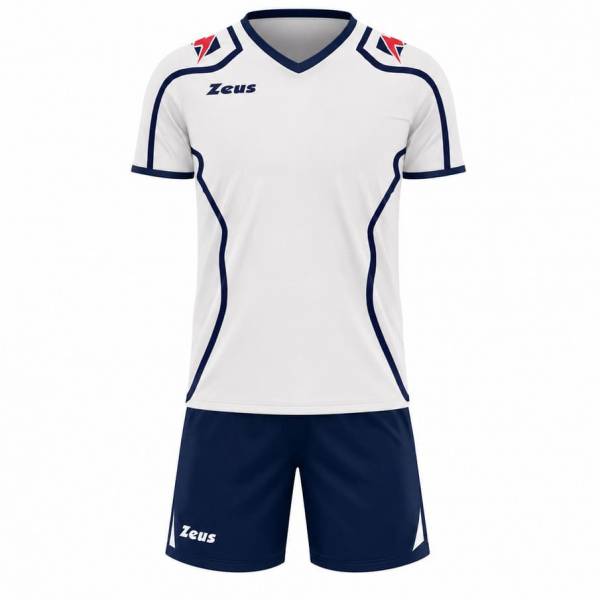 Zeus Kit Volley Fauno Uomo Maglia + Shorts bianco/blu