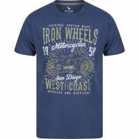 Sth. Shore Iron Wheels Herren T-Shirt 1C18102 Vintage Indigo