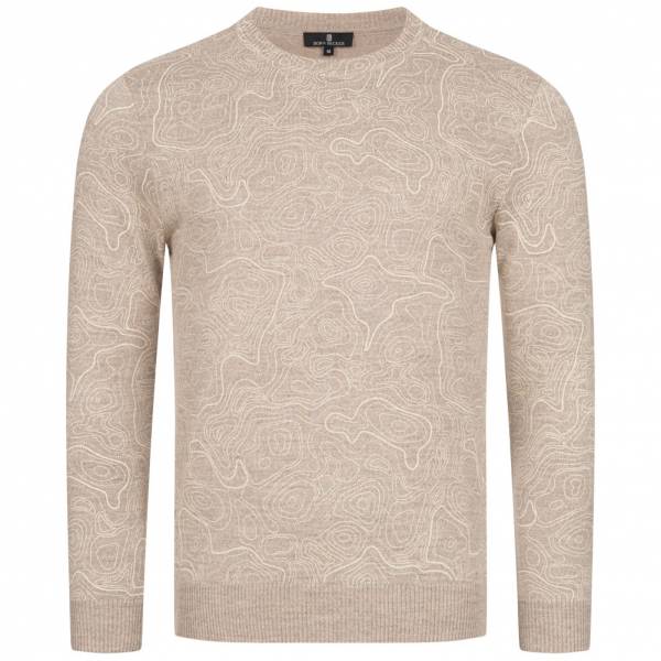 BORIS BECKER "Borak" Herren Wollpullover 21WBBMJMP00017-BEIGE