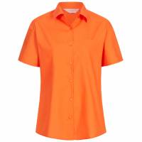 RUSSELL Short Sleeve Poly Cotton Poplin Women Blouse 0R935F0-Orange