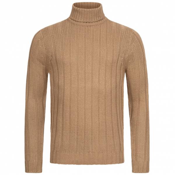 BRAVE SOUL Draken Rollkragen Pullover MK-248DRAKENB TAN