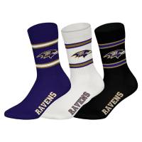 Baltimore Ravens NFL Unisex Crew Socken 3 Paar 22310001-3602