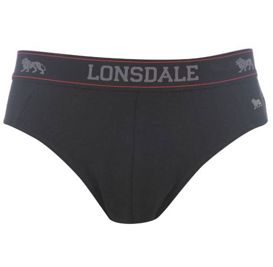 Lonsdale Herren Slip 2 St. Unterwäsche schwarz