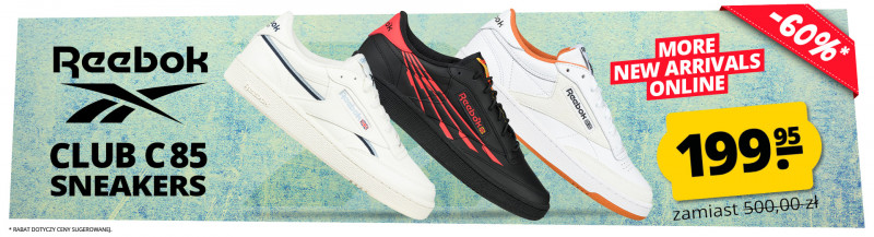 Reebok CLUB C 85 SNEAKER tylko 199,95 Zł