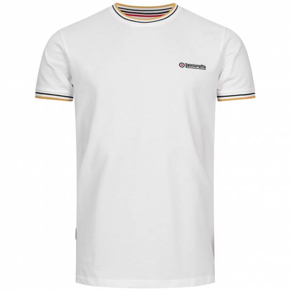 Lambretta Tipped Pique Herren T-Shirt SS4008-W/N/G