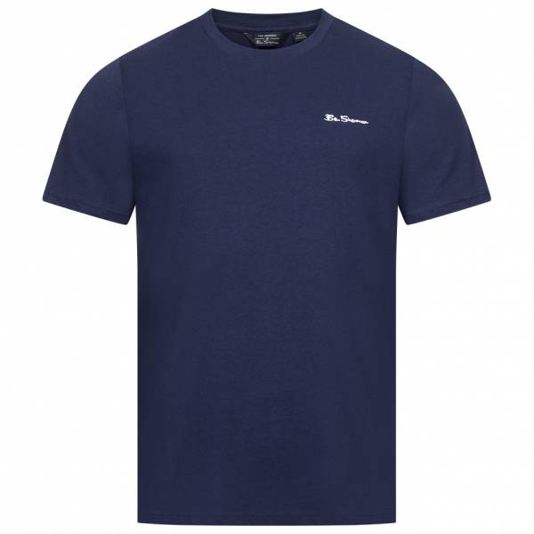 BEN SHERMAN Small Logo Hombre Camiseta 0076266-CREÚSCULO DENIM