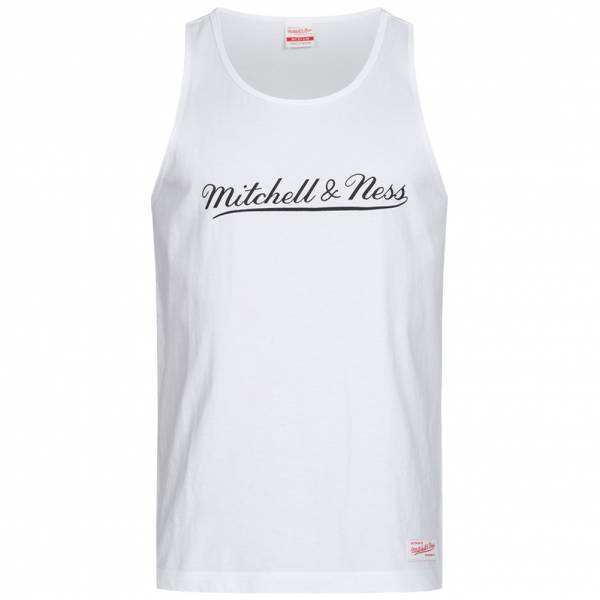 Mitchell & Ness Script Tank Hommes Haut sans manches TANKTEE-WHT
