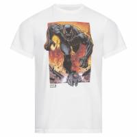 Black Panther Marvel Explosion Hommes T-shirt MAMTS052WHT