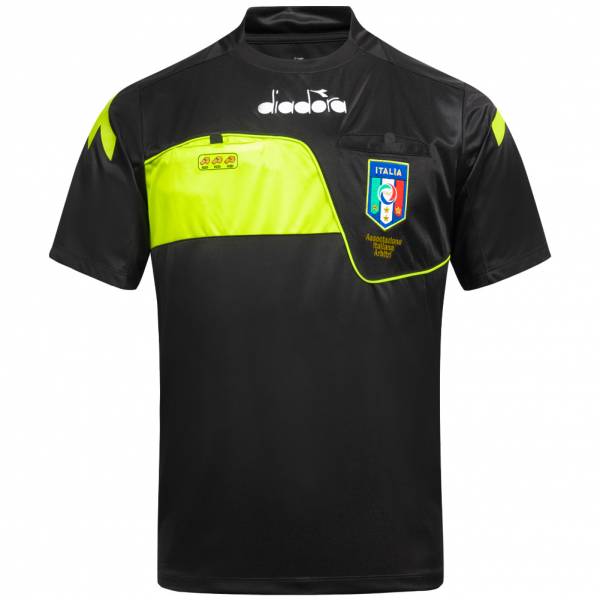 Italia AIA Match Diadora Uomo Maglia da arbitro a maniche corte 102.173011-80013