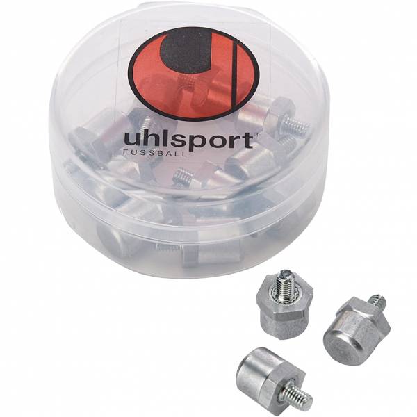 Uhlsport Cylindrical Hexagonal Basic Crampons Set de 12 1007106010200