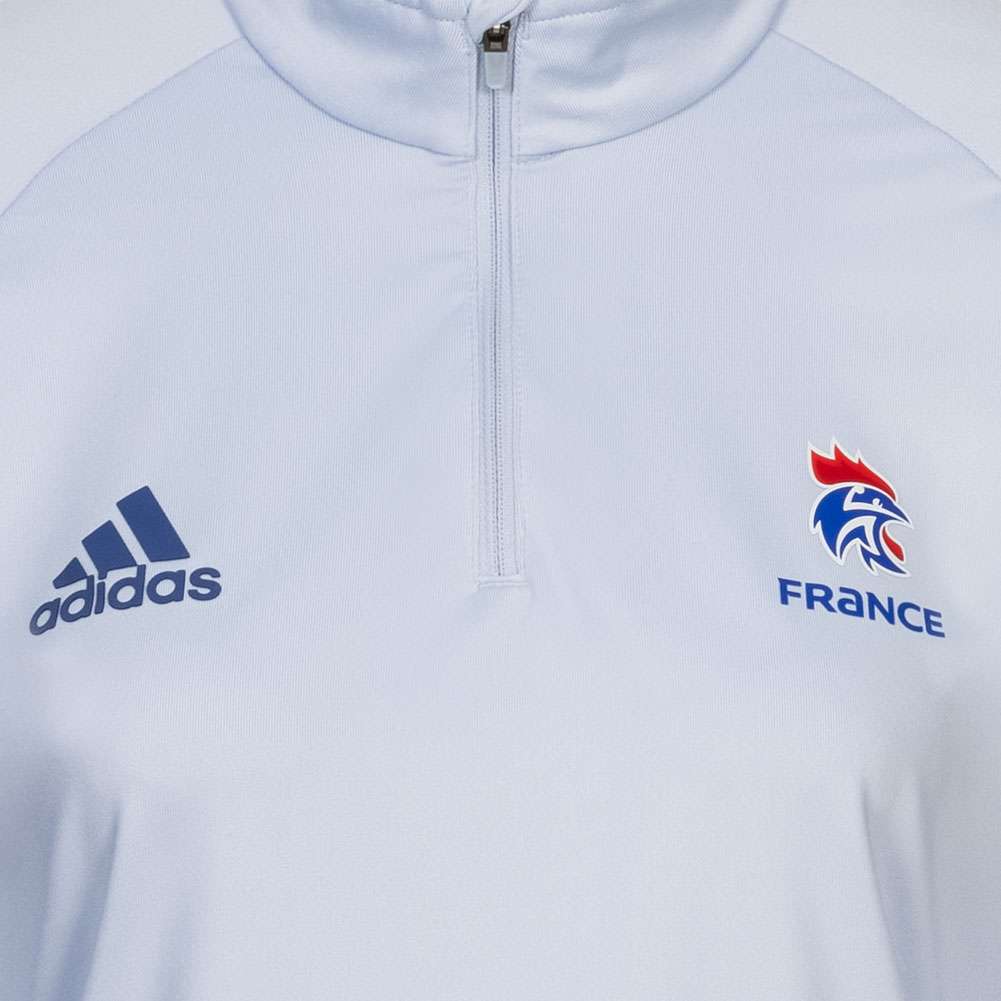 France FFHB adidas 1 4 Zip Femmes Sweat de handball GK9735 sport outlet