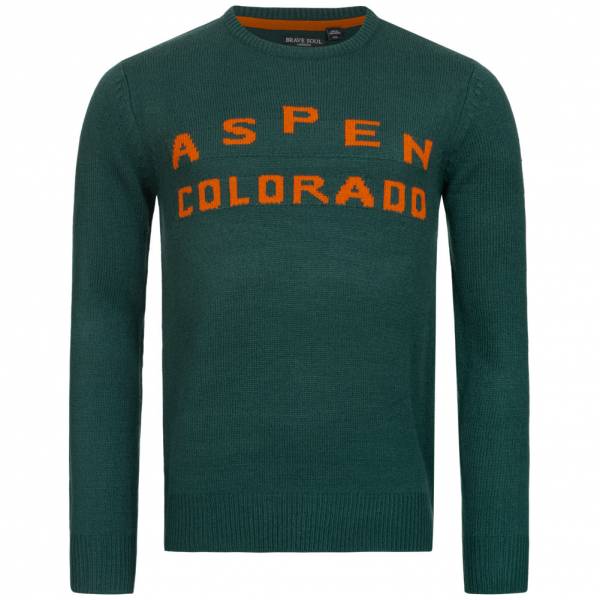 BRAVE SOUL Jersey de hombre Aspen Colorado MK-248SKIASPEN GREEN