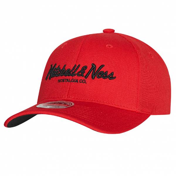 Mitchell &amp; Ness Script Red and Black Classic Cap 6HSSINTL976-MNNRED1