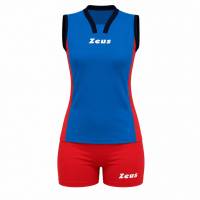Zeus Kit Ioly Damen Trikot + Shorts royal/rosso/bianco