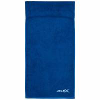 JELEX 100FIT Asciugamano da palestra con tasca blu reale