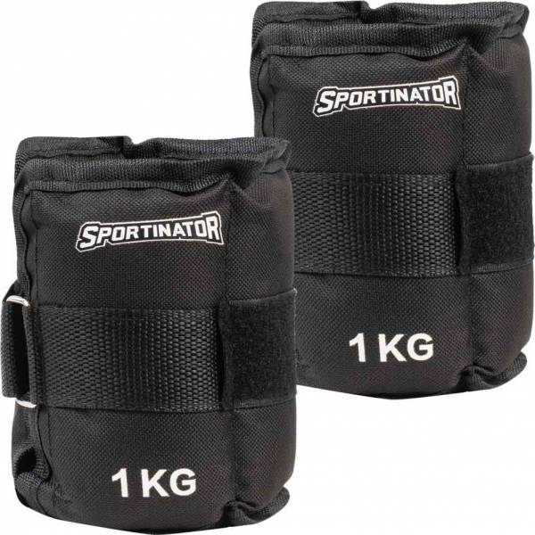 SPORTINATOR Arm- &amp; Bein-Gewichtsmanschetten 1 kg 2 Stück