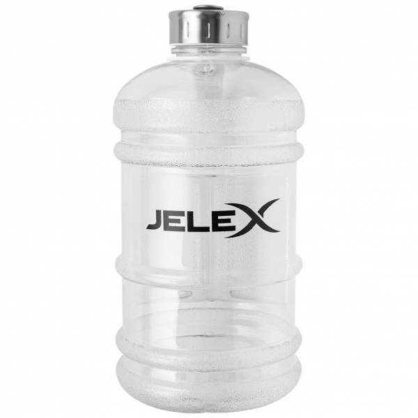 JELEX XXL Pott Fitness Trainings Trinkflasche 2,2l weiß