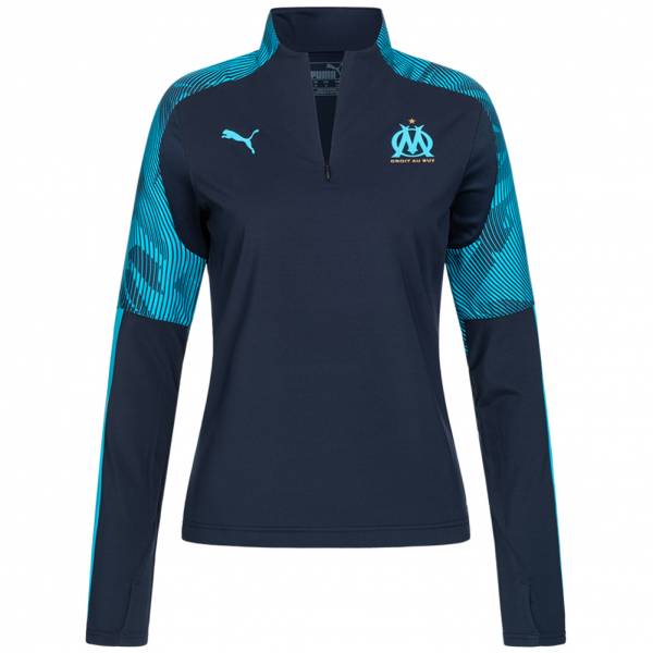 Olympique Marseille PUMA Damen 1/4-Zip Trainings Sweatshirt 755832-04
