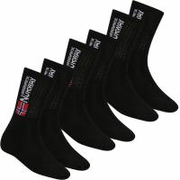 Geographical Norway Hommes Chaussettes de sport 3 paires noir GN002HP-BLACK