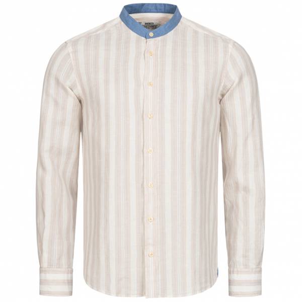 Hackett London Mężczyźni Slim Fit Lniana koszula w stylu casual HM307367-814