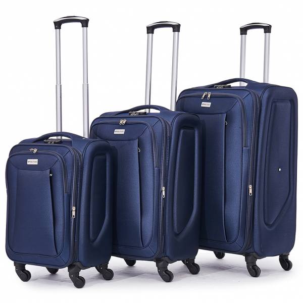 VERTICAL STUDIO &quot;Tromso&quot; 20&quot; 24&quot; 28&quot; Stoffkoffer 3er-Set navy