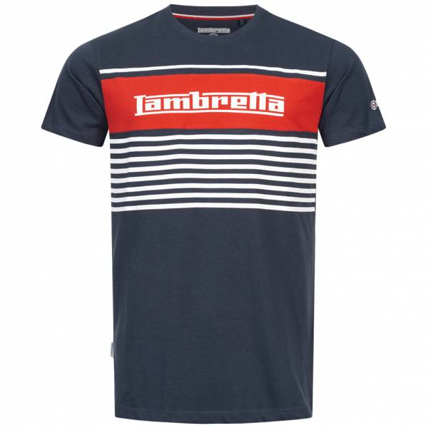 Lambretta Panel Stripe Herren T-Shirt SS7102-NAVY