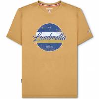 Lambretta Vintage Print Mężczyźni T-shirt SS1010-PIASEK