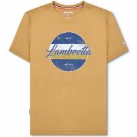 Lambretta Vintage Print Heren T-shirt SS1010-ZAND