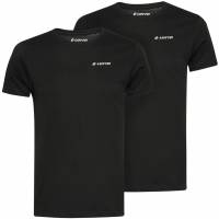 LOTTO Uomo Canottiera T-shirt Set da 2 nera 39510918