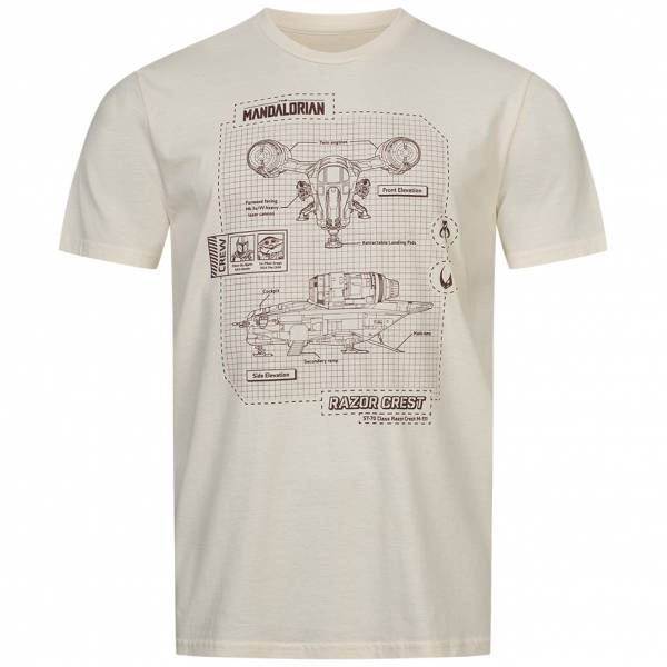 STAR WARS Mandalorian Razor Hommes T-shirt SWMTS050NAT