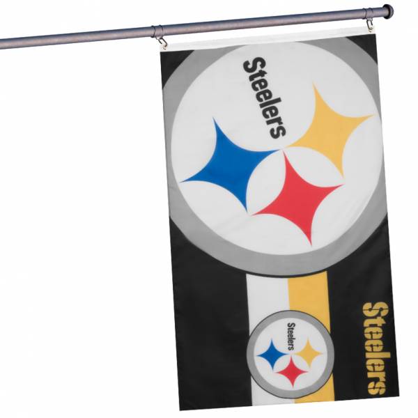 Steelers de Pittsburgh NFL Drapeau horizontal pour supporters 1,50 mx 0,90 m FLG53NFHORPS