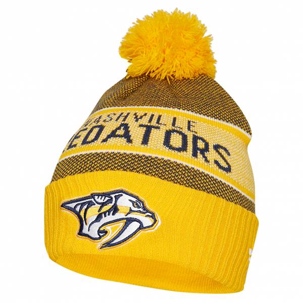 Predators de Nashville LNH Fanatics Bonnet à pompom 19HG46972GLCW4