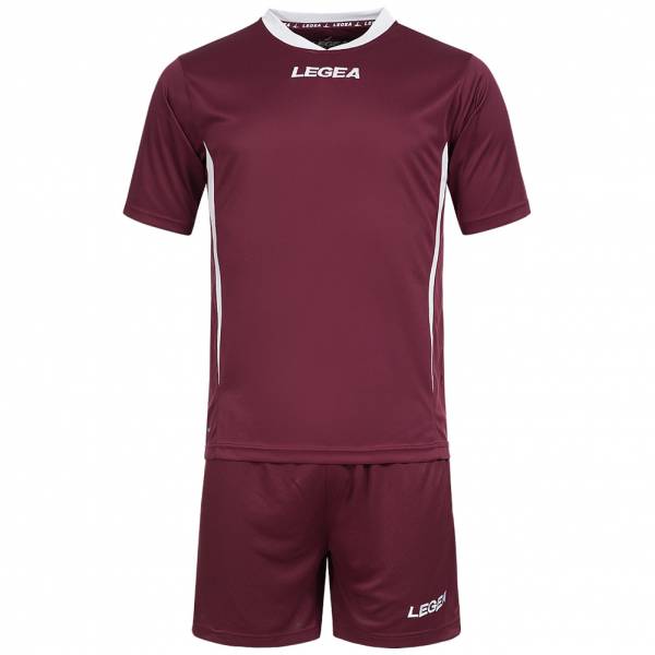 Legea Fußball Set Trikot mit Short dunkelrot