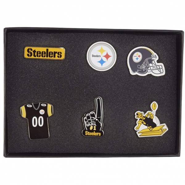 Pittsburgh Steelers NFL Metalowe przypinki 6 szt. BDNFL6SETPS