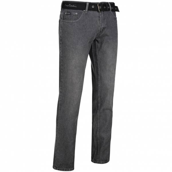 Pierre Cardin Men Jeans Straight Leg with belt gray