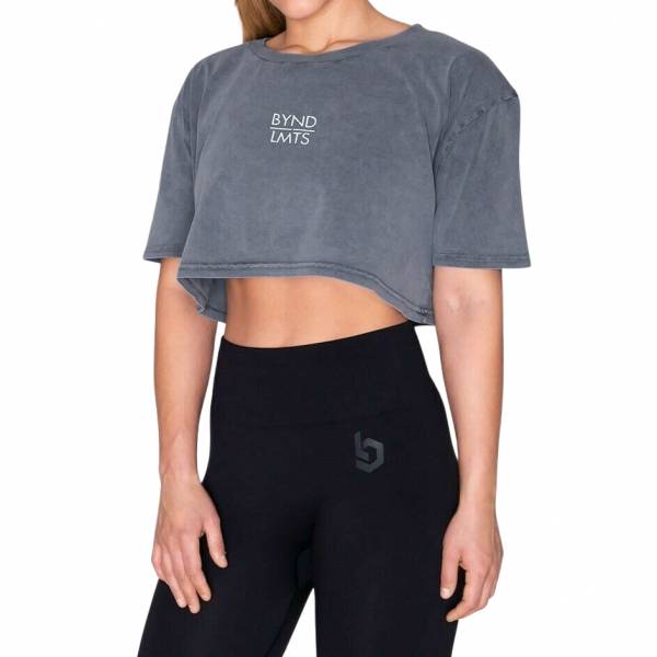 Beyond Limits Stonewash Femmes T-shirt crop BL11163