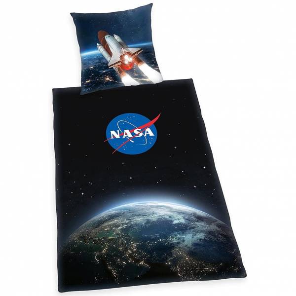 NASA Sábanas Conjunto 135 x 200 cm + 80 x 80 cm algodón 4006891965516