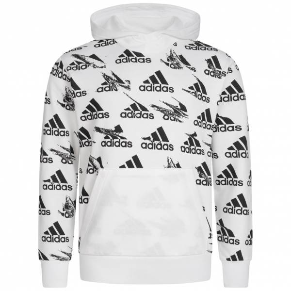 Image of adidas Essentials Brandlove All Over Print Uomo Felpa con cappuccio HE1778