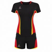 Zeus Kit Volley Tuono Damen Trikot + Shorts nero/rosso