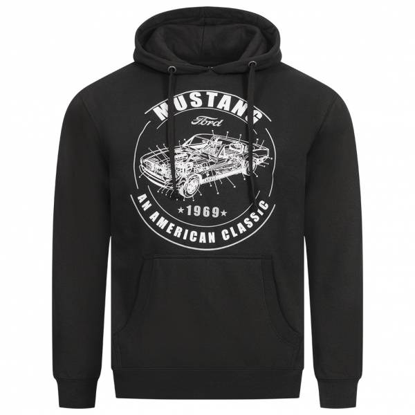 Lizenz MUSTANG American FORD Hoodie Heren Hoody POMHS067BLK