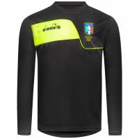 Italia AIA Diadora Hombre Camiseta de entrenamiento de árbitro de manga larga 102.173021-80013