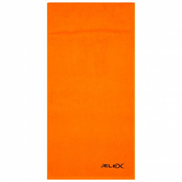 JELEX &quot;100FIT&quot; Serviette de fitness avec une poche zippée orange