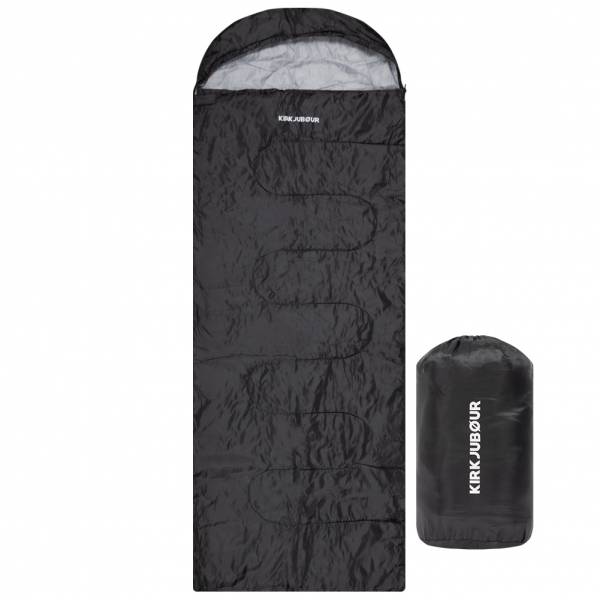 KIRKJUBØUR® &quot;Søvn&quot; Outdoor Sleeping Bag 220 x 75 cm 15 °C black