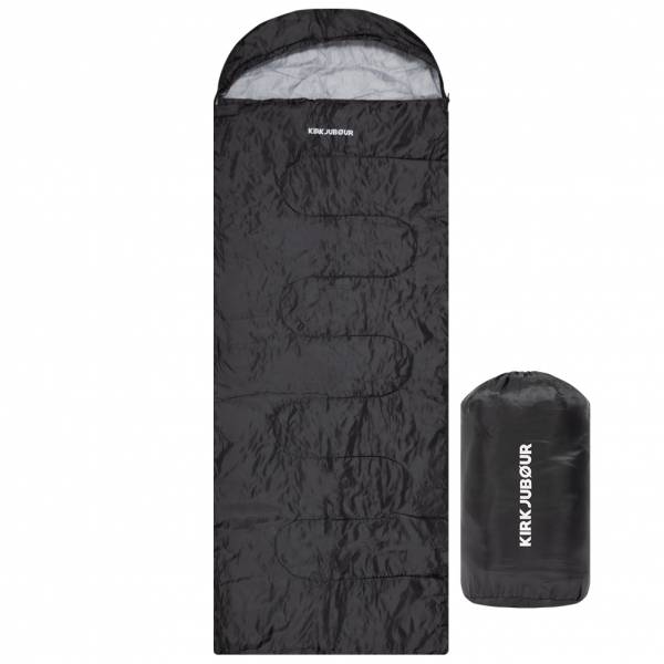 KIRKJUBØUR® &quot;Søvn&quot; Exterior Saco de dormir 220 x 75 cm 15 °C negro