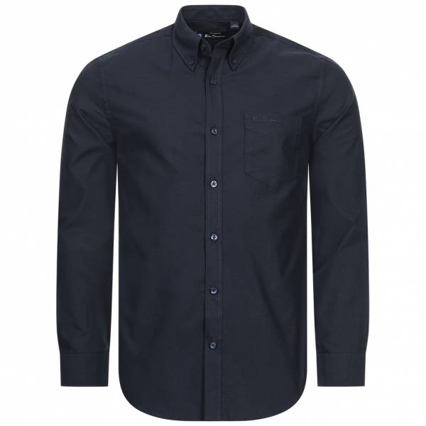 BEN SHERMAN Oxford Hommes Chemise à manches longues 0077857-DARKNAVY