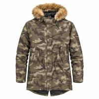 Lambretta Camo Premium Uomo Parka invernale SS1520-KHAKI