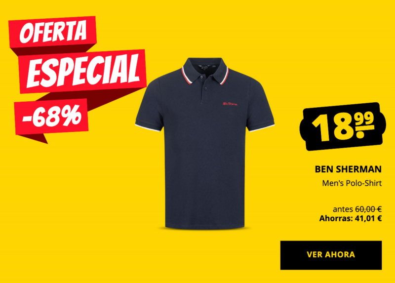 BEN SHERMAN Men's Polo-Shirt solo 18,99 €