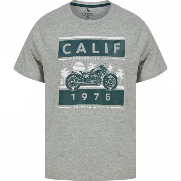 Sth. Shore Calif Bike Herren T-Shirt 1C18108 Light Grey Marl